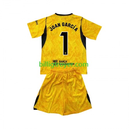 Billige Fotballdrakter FC Barcelona Joan Garcia 1 Keeper Barn Fjerdedraktsett 2026/27 Kortermet